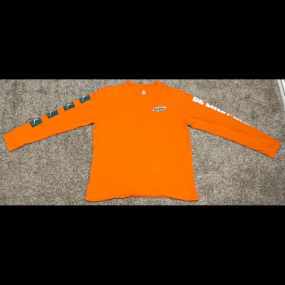 Nike Air Jordan Flight Orange Long Sleeve XL